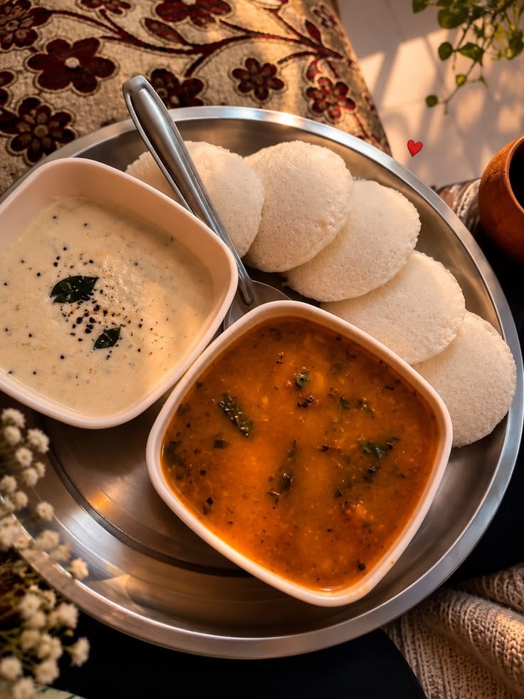 asthetic idli sambar